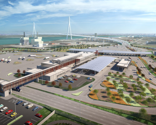 Canadian Port of Entry at the Gordie Howe International Border Crossing