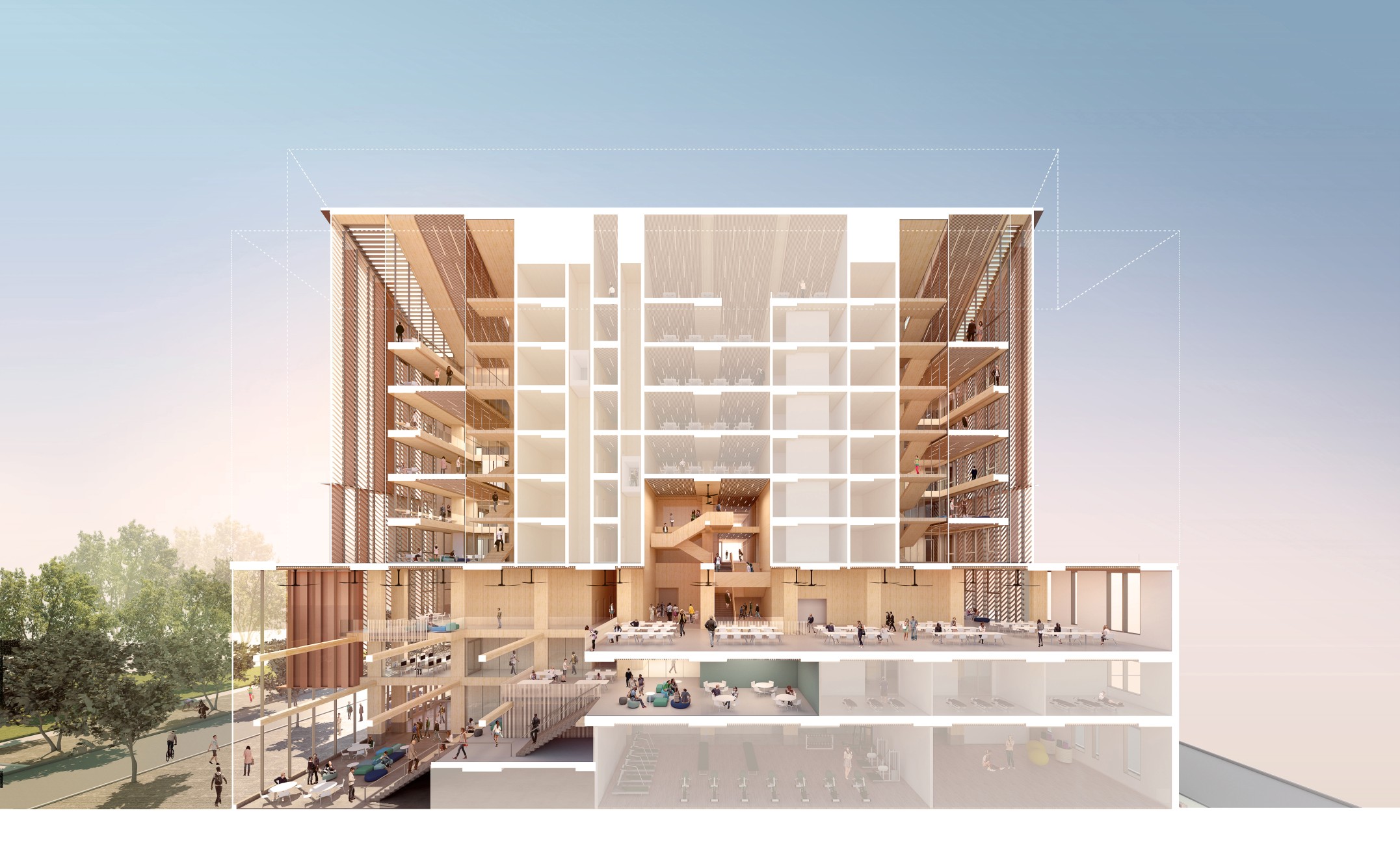 Limberlost Place Moriyama Teshima Architects Acton Ostry Toronto Ontario Canada Mass Timber Construction George Brown College Waterfront Sustainability Design