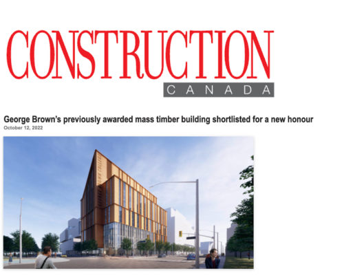 Limberlost Place Featured in Construction Canada