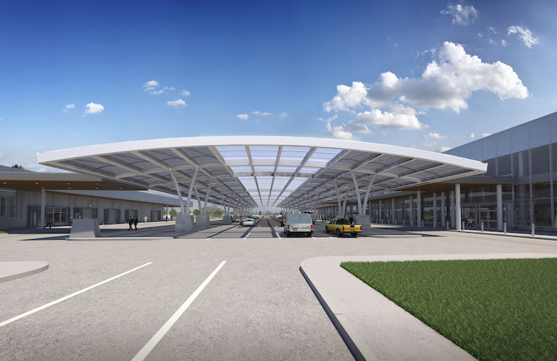 International Border bridge Canadian Canada Port Entry Windsor Moriyama Teshima architect architecture building Detroit Michigan