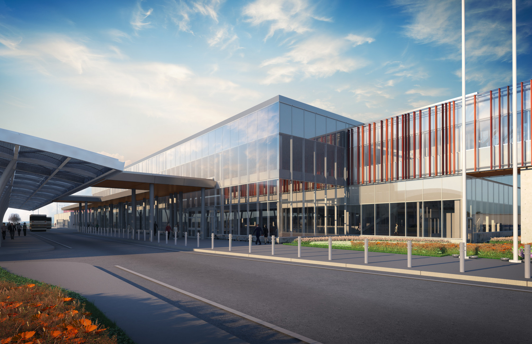 International Border bridge Canadian Canada Port Entry Windsor Moriyama Teshima architect architecture building Detroit Michigan