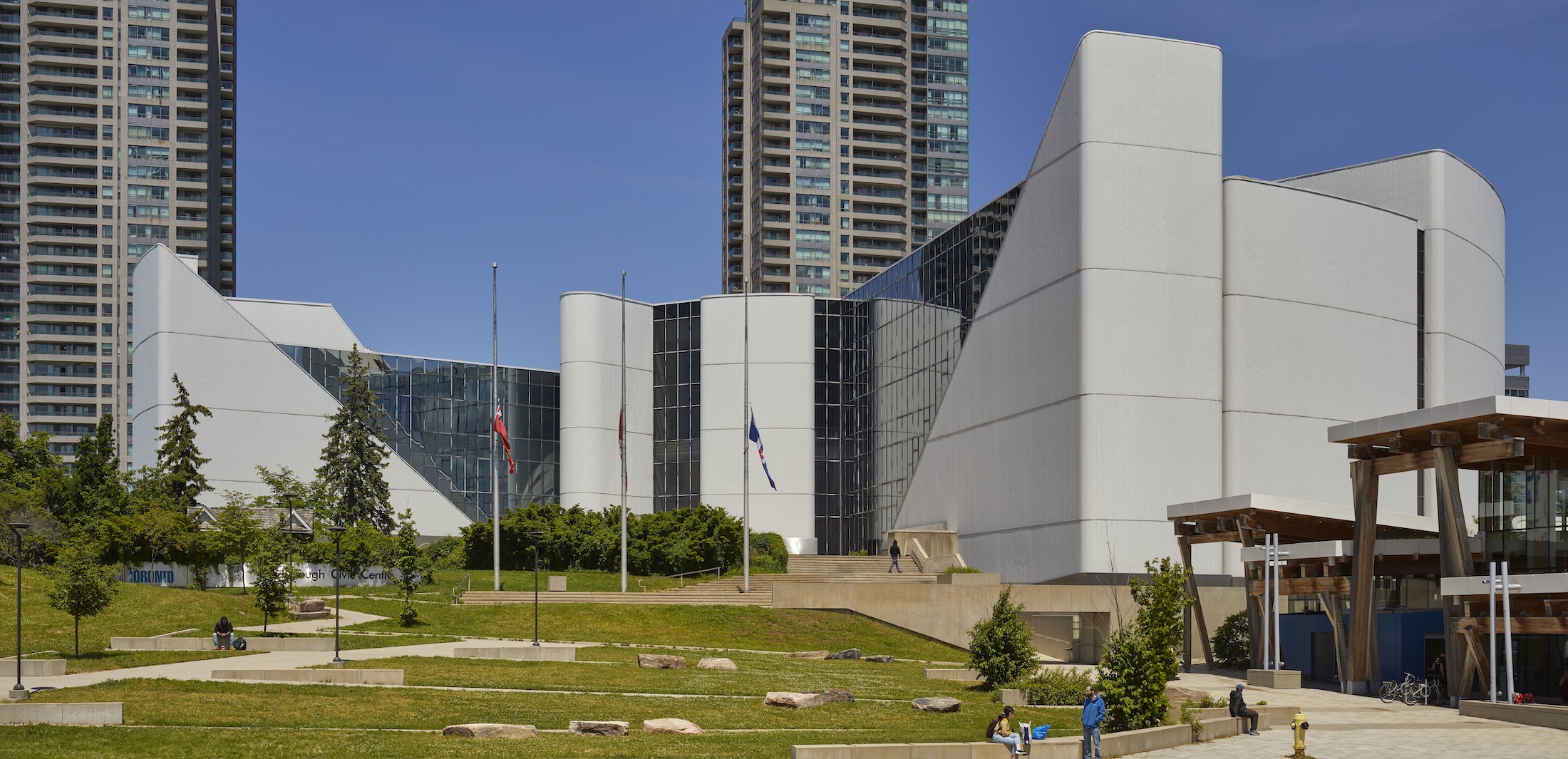 Scarborough Civic Centre Raymond Moriyama Teshima architect architecture Toronto design building government history modern