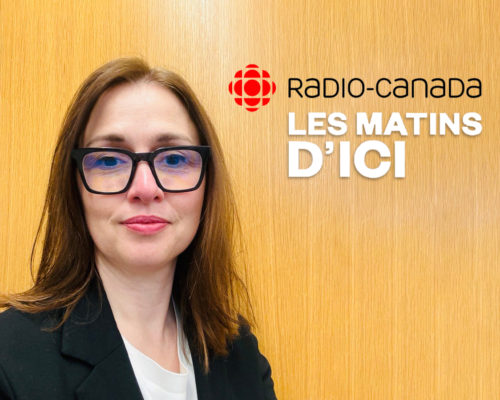 Emmanuelle Speaks on CBC-Radio, Les Matins d’Ici
