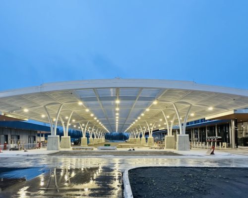Canadian Port of Entry at Gordie Howe International Border Crossing Construction 2024
