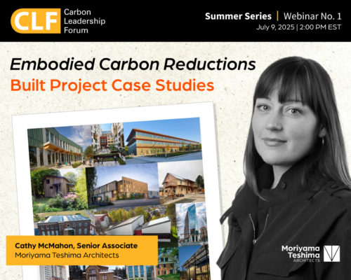 MTA’s Cathy McMahon to Present on Embodied Carbon Reduction Strategies at CLF Summer Series
